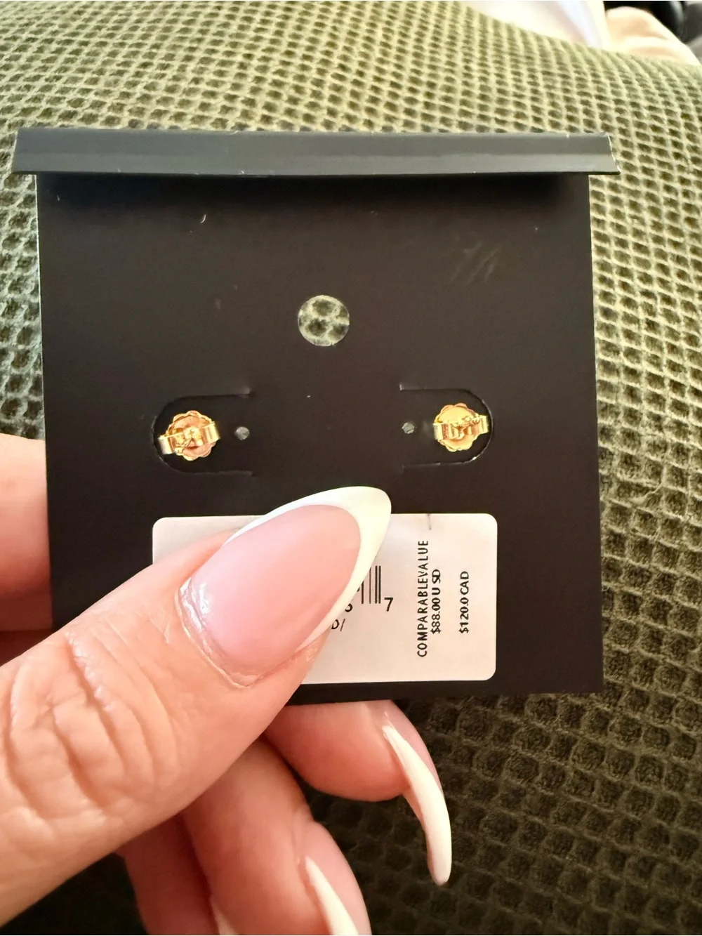 COACH Pink Heart Drop Earrings with Gold 'C' Emblem and Pink Crystal Studs